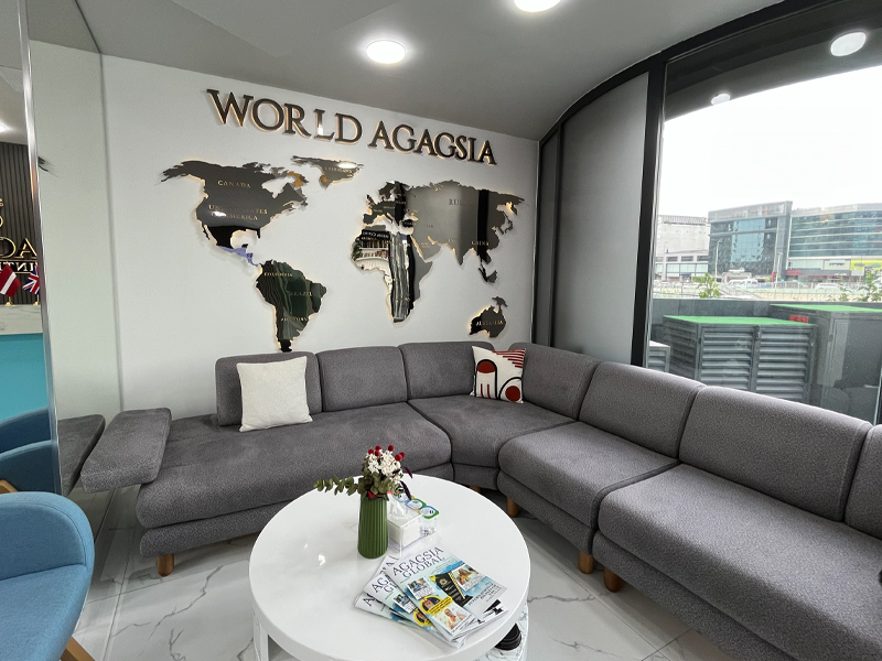 Istanbul clinic waiting area